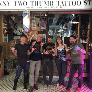 Crew of JohnnyTwoThumb Tattoo Studio