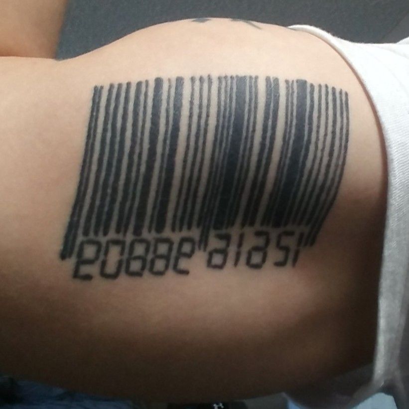 Tattoo Uploaded By Dimitris Bizer Hitman Agent 47 Tattoo Barcode Tattoodo