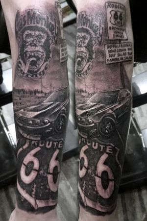 Road 66 tattoo 
