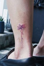 Floral Tattoo With Fonts