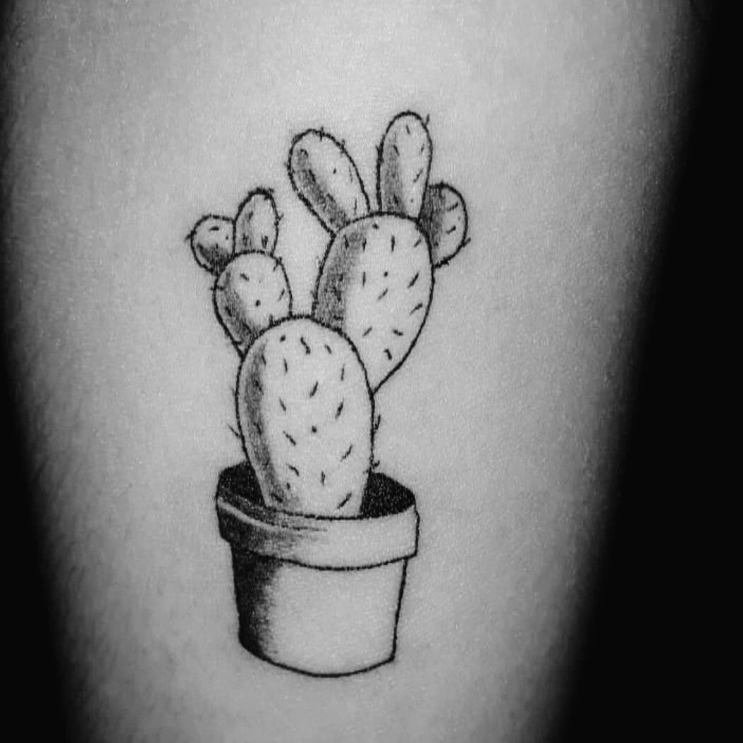 10 Clean Blackwork Cactus Tattoos  Cactus tattoo Small tattoos Arizona  tattoo