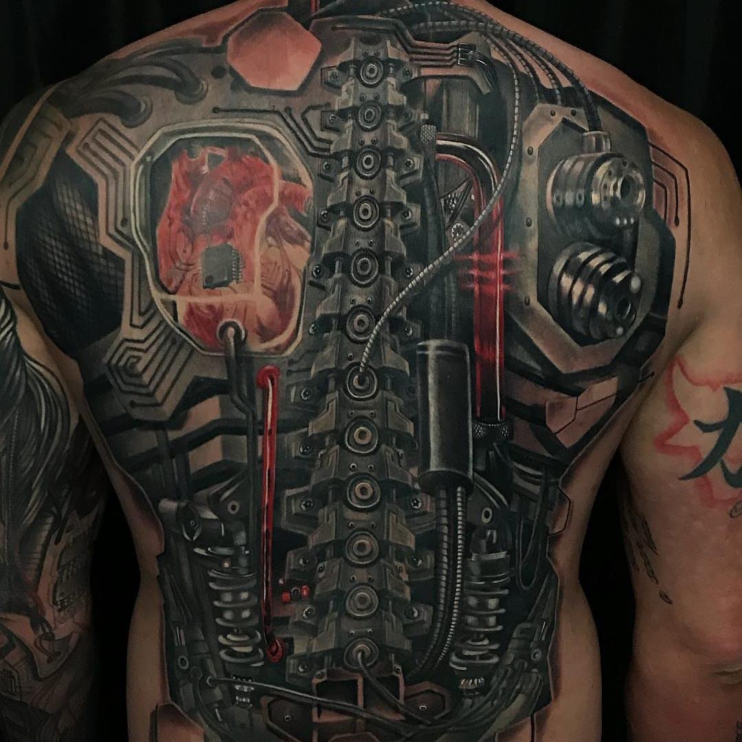 60 Unforgettable Biomechanical Tattoos that Creatively Combine Science and  Art  Designs Meanings and Ideas  Biomechanical tattoo Gear tattoo  Cyborg tattoo