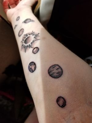 Right arm. My solar system :)