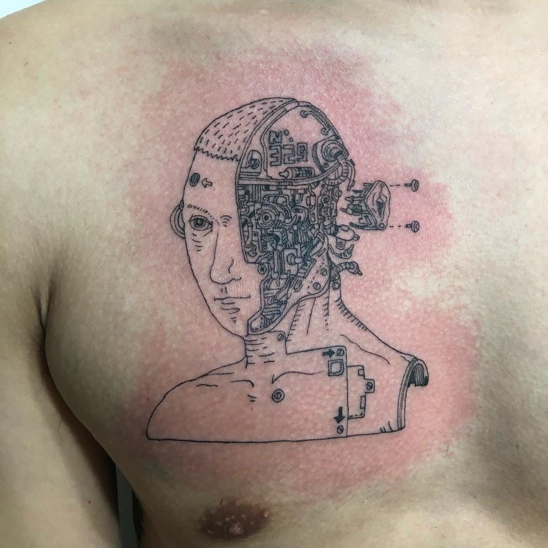 An AI generated tattoo maybe  rTattooDesigns