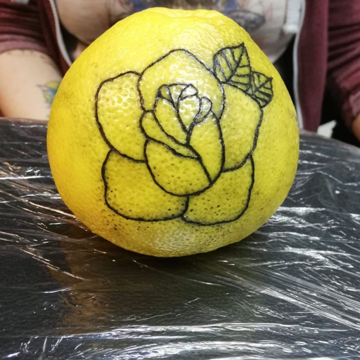 Tattoo uploaded by Casey Griffiths • First go tattooing Grapefruit