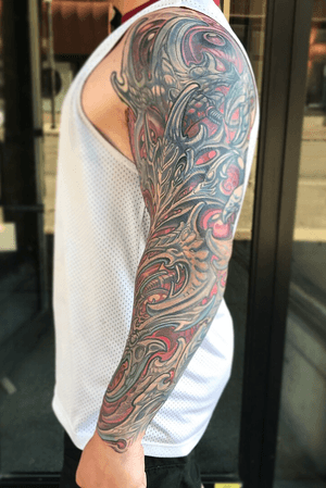 Almost finished biomech sleeve by Kevin Farrand 