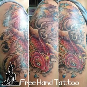 Wildchild la union tattoo studioTn arcade building gov ortega st san fernando laKoi fish 🐠 tattoo session 