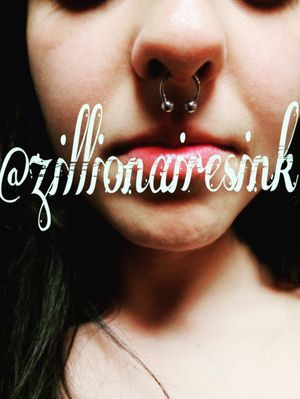 #piercings #septumpiercing #zillionairesink #tattooshops #inkedgirl #jewelry 