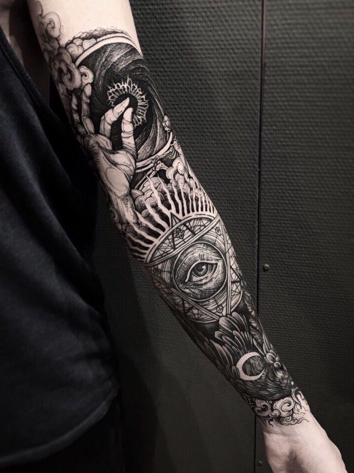 The sophisticated black lines of the Illustrative Dark style  Tattoo Life
