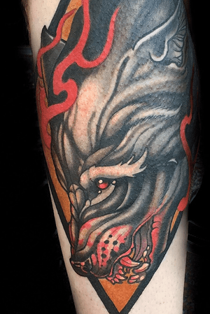 Custom wolf by Kevin Farrand 