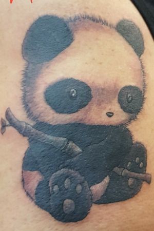 Baby panda cover-up of a name