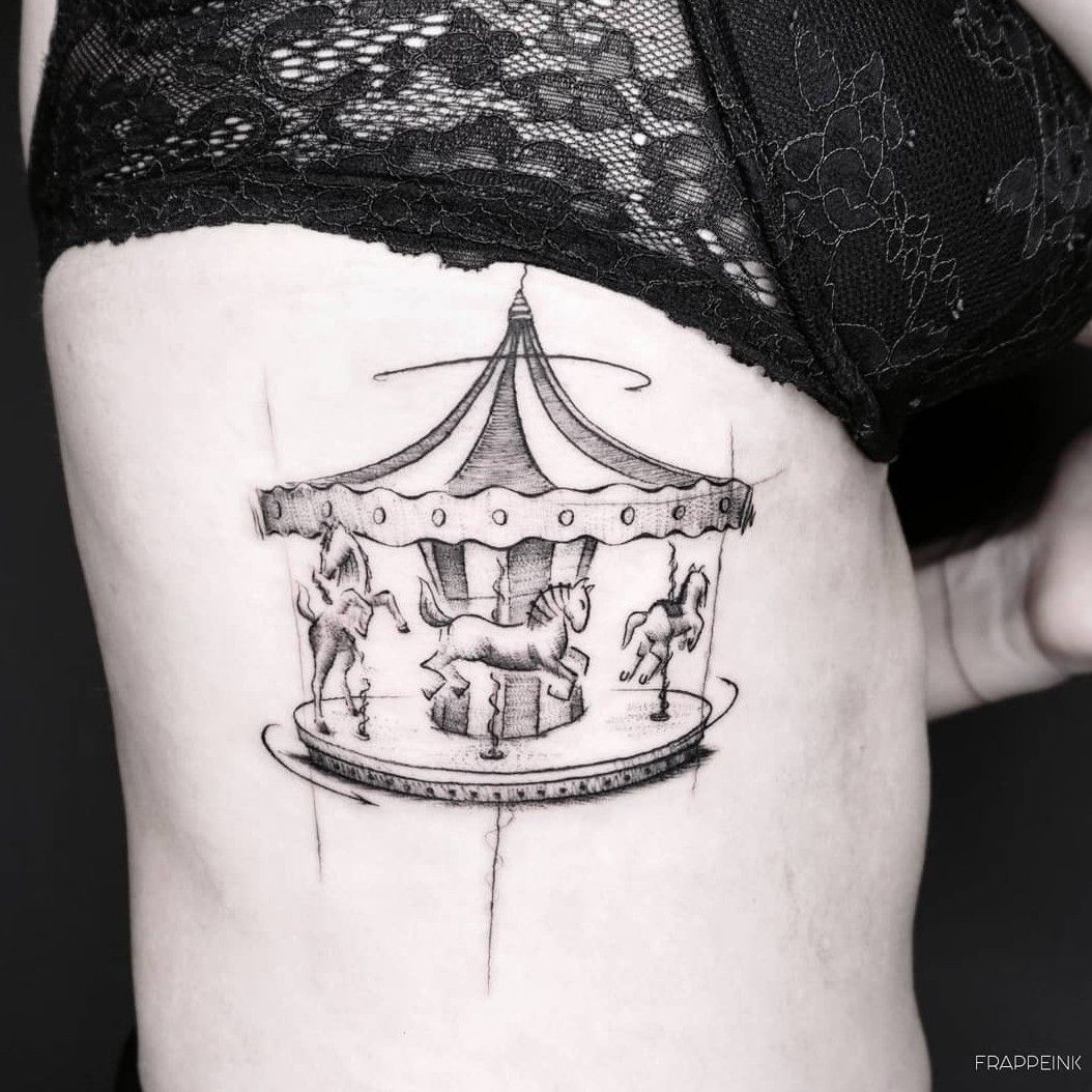 The carousel never stops turning  free tattoo lettering scetch