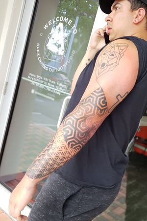 Back view on this arm