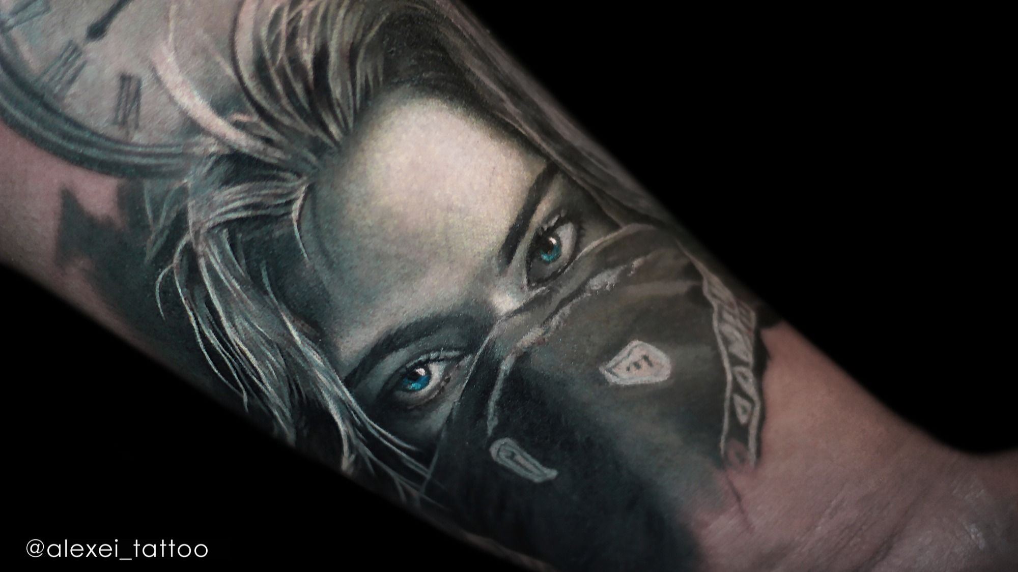 Tattoo uploaded by Alexei Mikhailov • Gangsta girl tattoo portrait by tattoo  artist Alexei Mikhailov. The black and grey realistic tattoo. #tattoo  #tattoogangsta #tattoopostrait #realistictattoo #tattooartist  #alexeimikhailov #alexeitattoo #tattooer ...