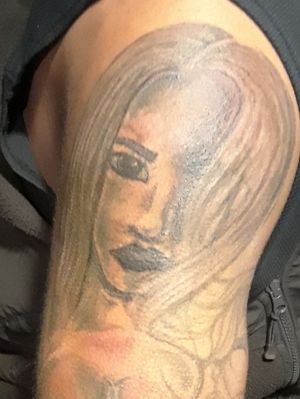 I worked on her face this is a cover up i had to do 