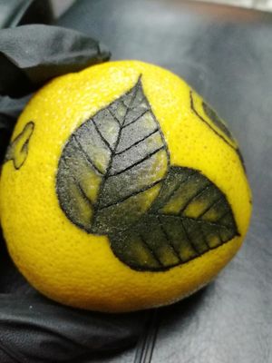 Leaves shading on grapefruit 