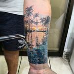 Landscape color tattoo by DG in Eternaltattoo Cr 