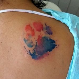 Cover up watercolor