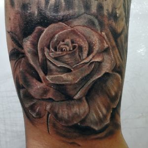 Black and gray rose an full sleeve in progress by DG in Eternaltattoo Cr 