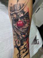 Clown tattoo work by DG in Eternaltattoo Cr 