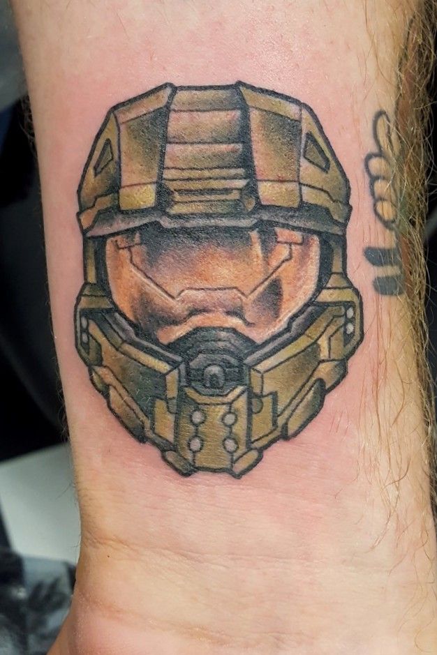 Got a Master Chief tattoo today  what do you guys think  rhalo