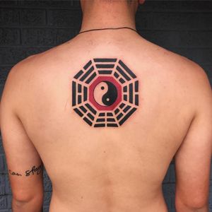 Tattoo by Terry Grow #TerryGrow #YinYangtattoos #YinYang #Chinese #symbol #iching