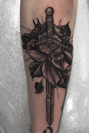 Sword and rose