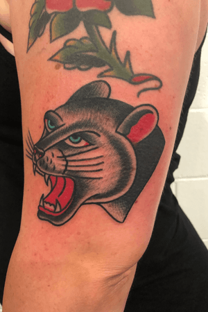First tattoo done at Port Side Tattoo on my wife Roxy Howell ocrober 2018
