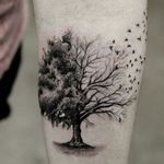 #KiffScott #tree #birds tattoo artist is Kiff Scott 