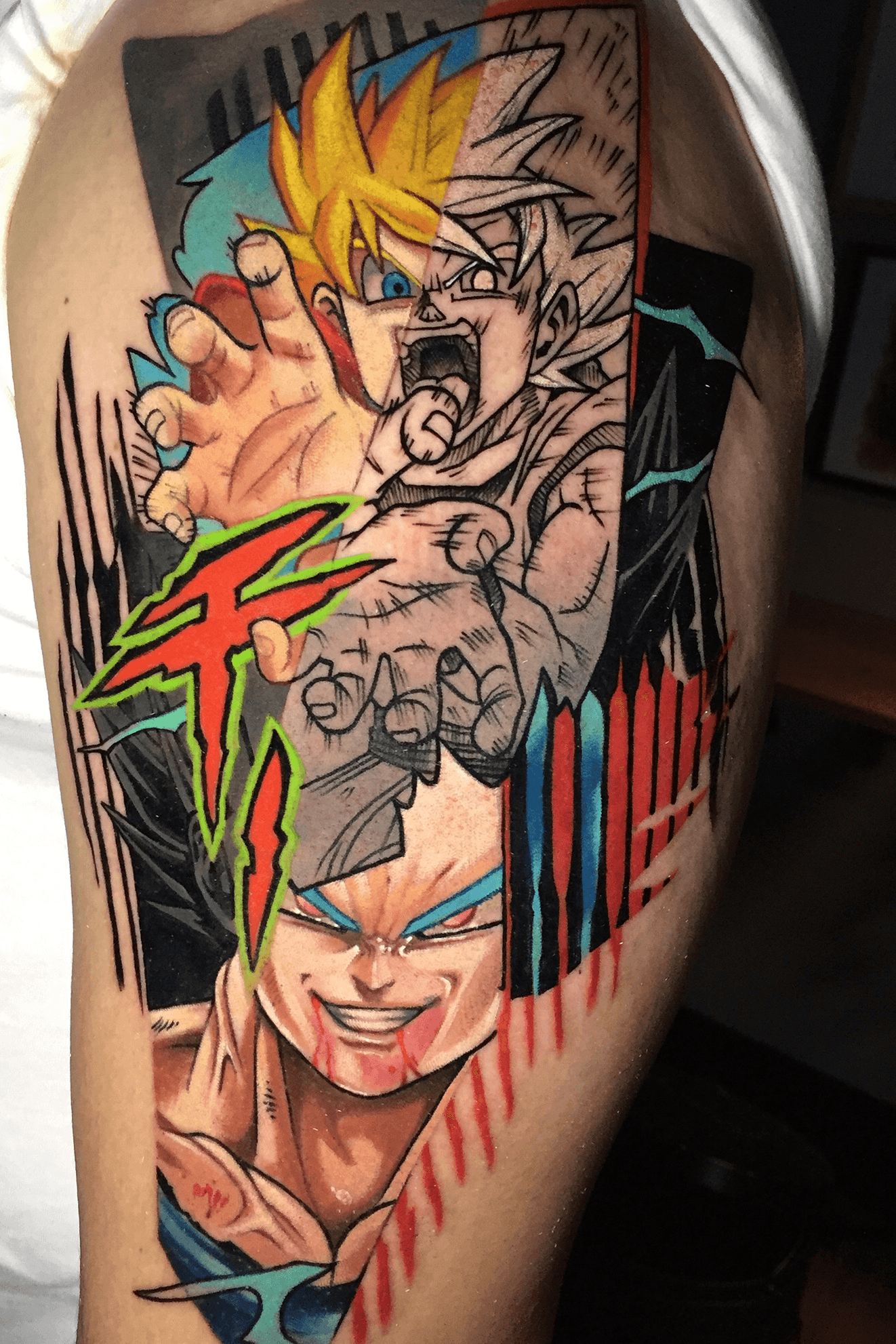 True Grit Tattoo  Dragon Ball lovers  Goku and Gohan FatherSon Done  by MICHAL  Facebook