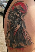Healed samurai tattoo done a couple of months ago 