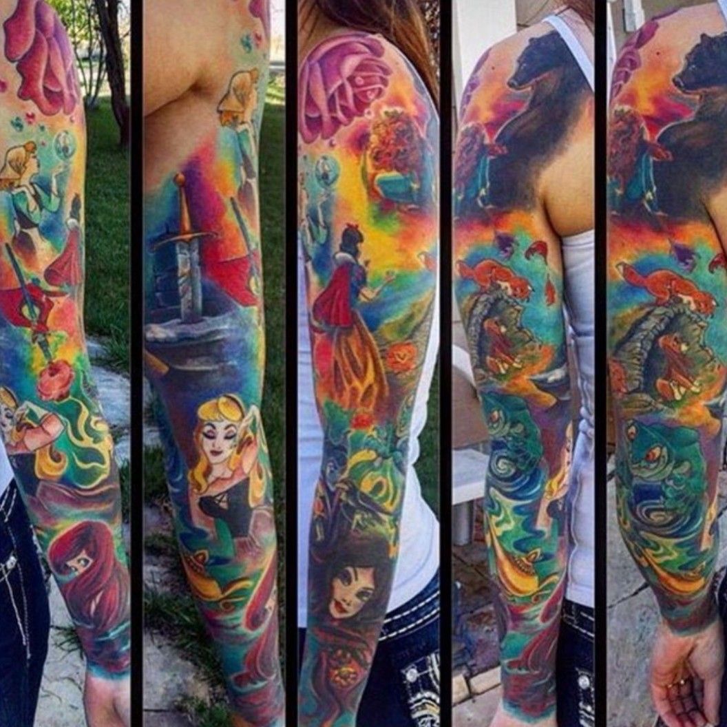 disney half sleeve tattooTikTok Search