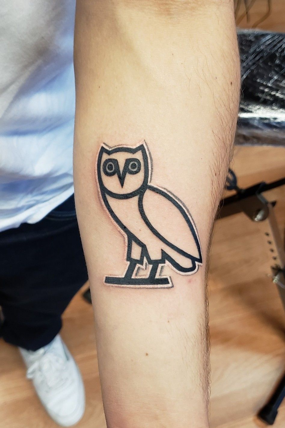 Pin by SANDRAHERNANDEZ on Drake Ovo  Cute owl tattoo Line tattoos  One line tattoo