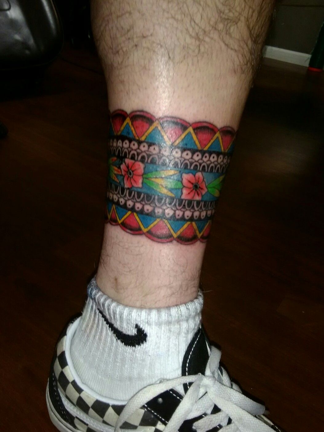 Leg stripe tattoo  Leg band tattoos, Band tattoos for men, Stripe tattoo