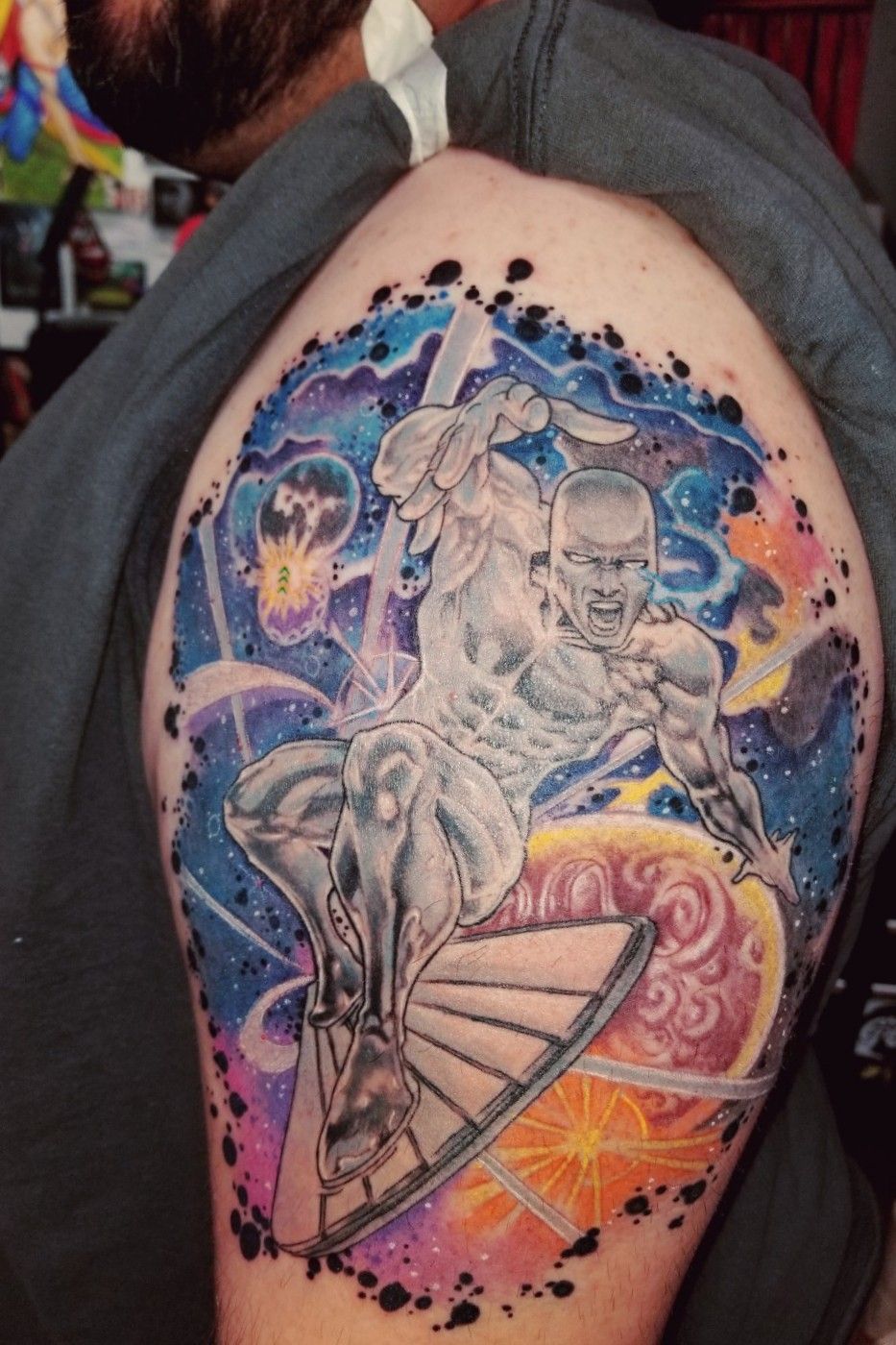 Details 54+ silver surfer tattoo latest esthdonghoadian