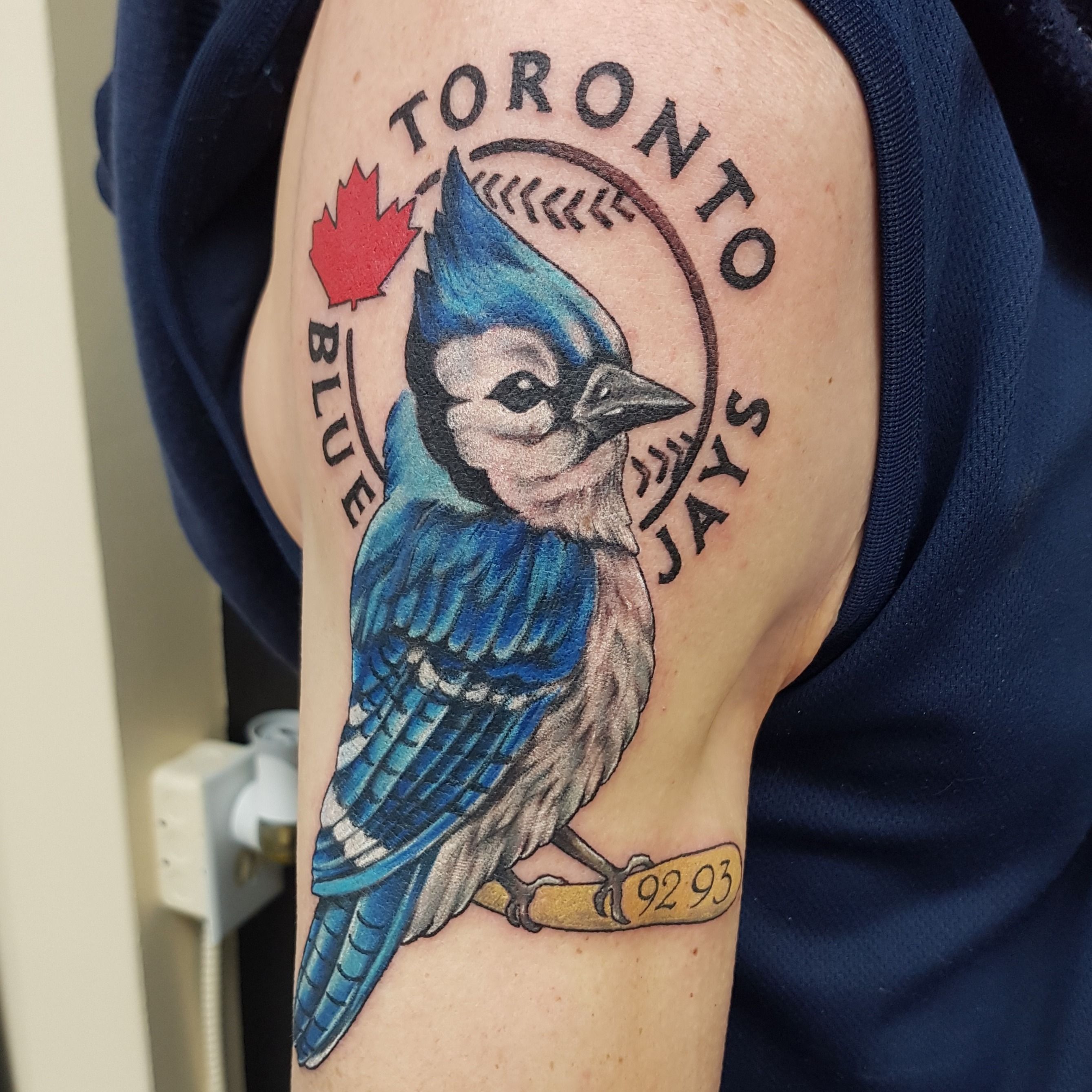 Tattoo Uploaded By Painted People Tattoo Company Toronto Blue Jays Dedication 2255 Tattoodo