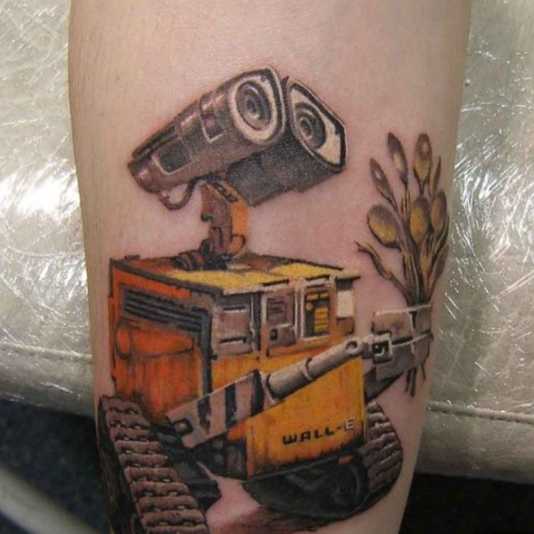 Walle and Eve   Disney couple tattoos Disney inspired tattoos Disney  sleeve tattoos
