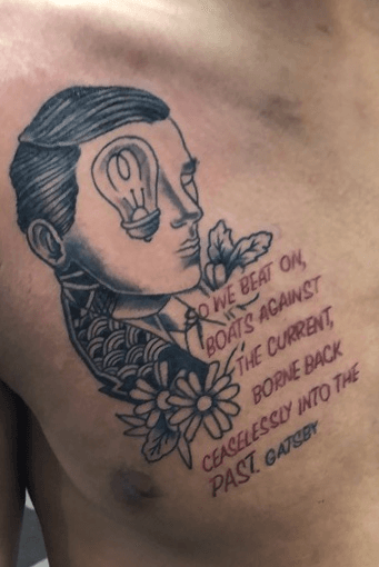 the green light in the great gatsby tattoo
