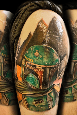 #bobafett coverup. HMU let’s get something dope going this week. Text: 3236170642 to set up an appointment  #ink #inked #losangeles #montebello #artist thanks for looking #juliustattooer @eternalink @stencilanchored @fytcartridges @eikondevice @saniderm