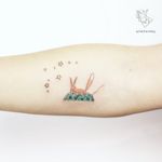 Tattoo by Ayhan Karadag #AyhanKaradag #foxtattoos #fox #animal #nature #watercolor #stars #illustrative #space #planet #TheLittlePrince
