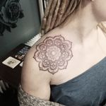 Shoulders mandala tattoo 
