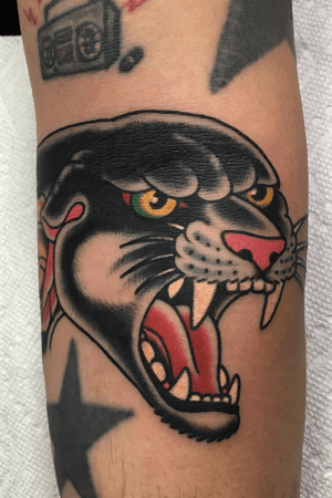 #traditionaltattoo #traditionalpanther #panther 
