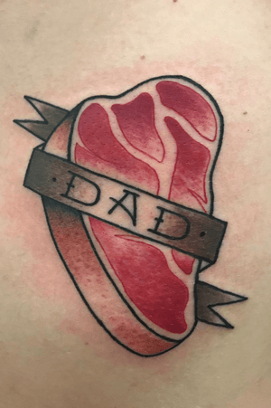 #beef #dadtattoo #meatcleaver #butcher 