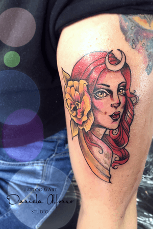 Magical red hair forest fairy! #girl #redhair #fairy #tattooart #tattoodesign 
