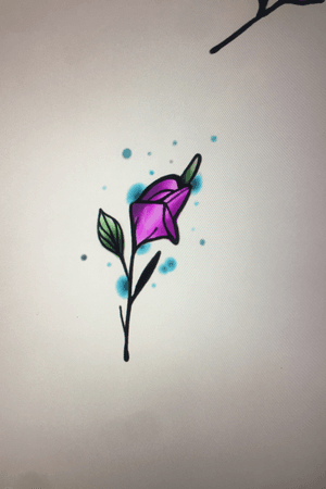 First time ive used an ipad to draw a rose useing adobe sketch not shabby eh