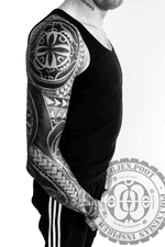 #polynesian #Marquesan #inspired #tattoo #neotribal #blackwork 