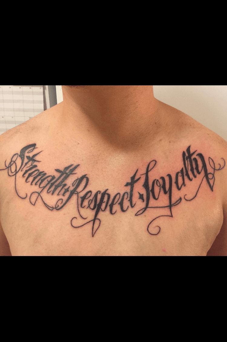 6 Stunning Loyalty Respect Ambigram Tattoo  Psycho Tats