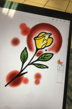 One of the few roses i drew up on an ipad. Pretty fun once i learned a few things would love to tattoo this design