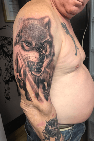#wolf #wolftattoo #animaltattoo #tattoo #tattoos