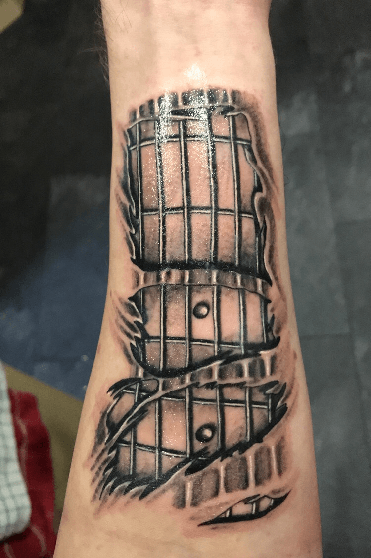 Guitar neck tattoo by Thomas Acid  Post 29323